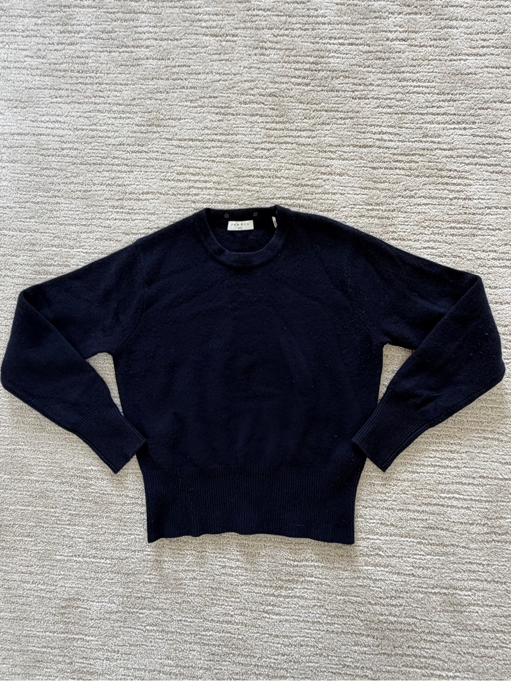 Sandro Dark blue Crewneck Sweater size 1 ( XS/S )